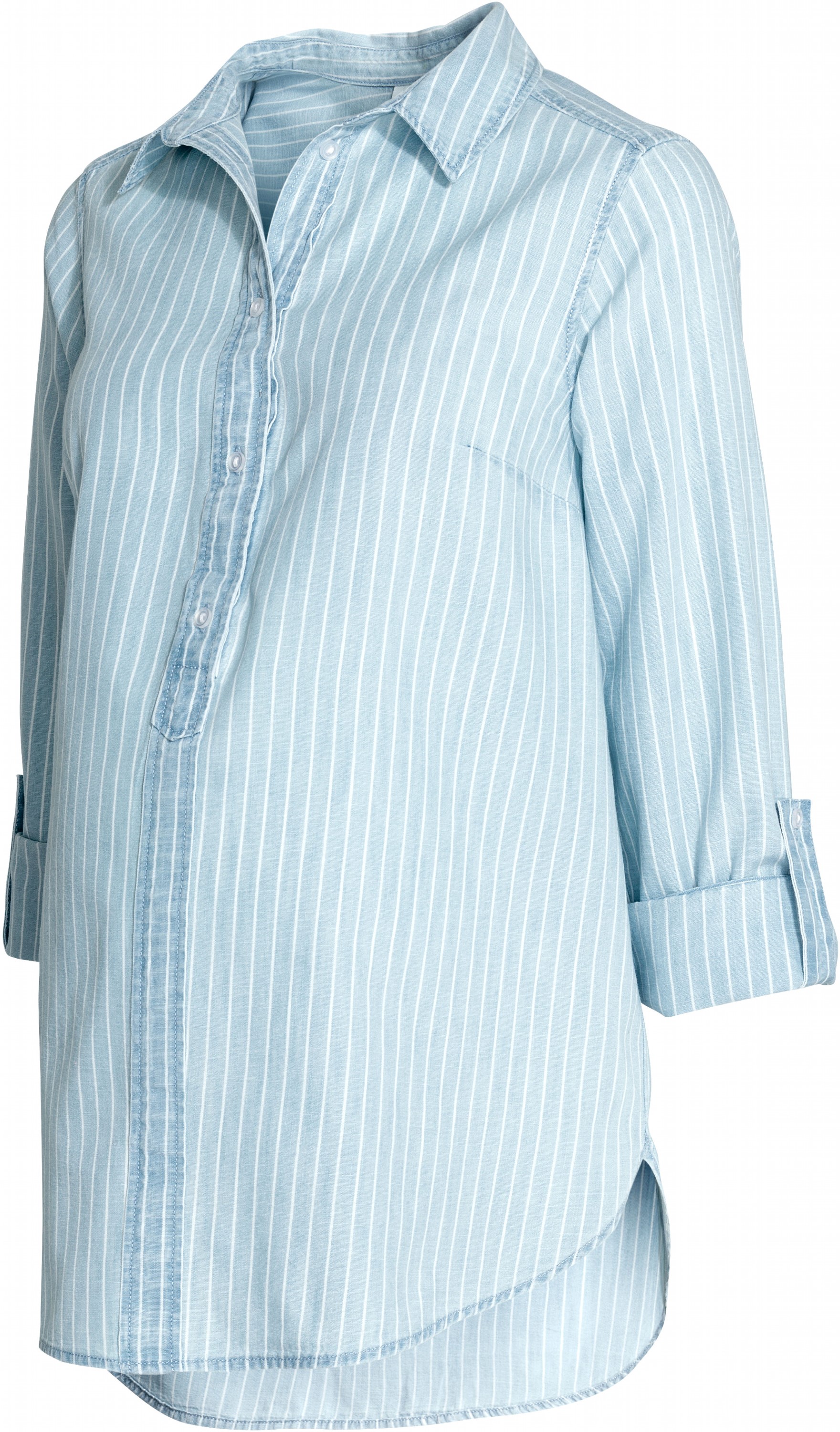 

Рубашка для беременных H&M 4820625-AAPM XS Голубая с белым