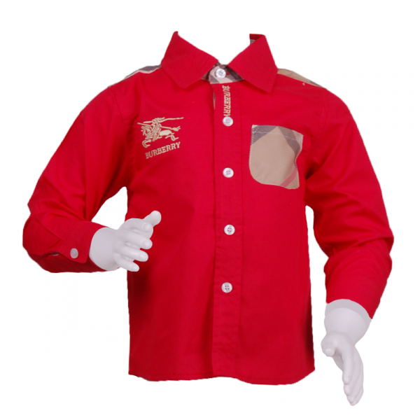

Яркая рубашка с длинным рукавом 6 лет (116 см) B 30046-red красный цвет