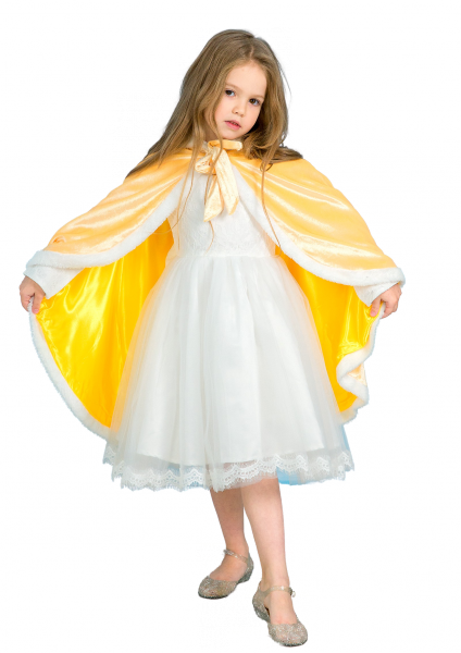 

Накидка из бархата 8 лет (128 см) 3232-yellow желтый цвет