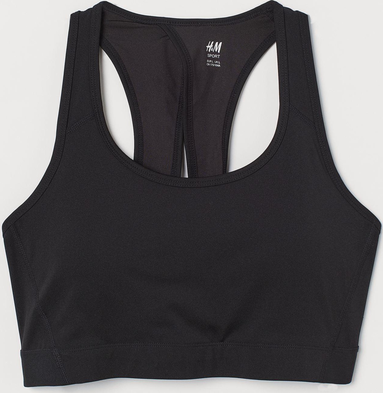 

Спортивный топ H&M 8153101-AAAD XL Черный