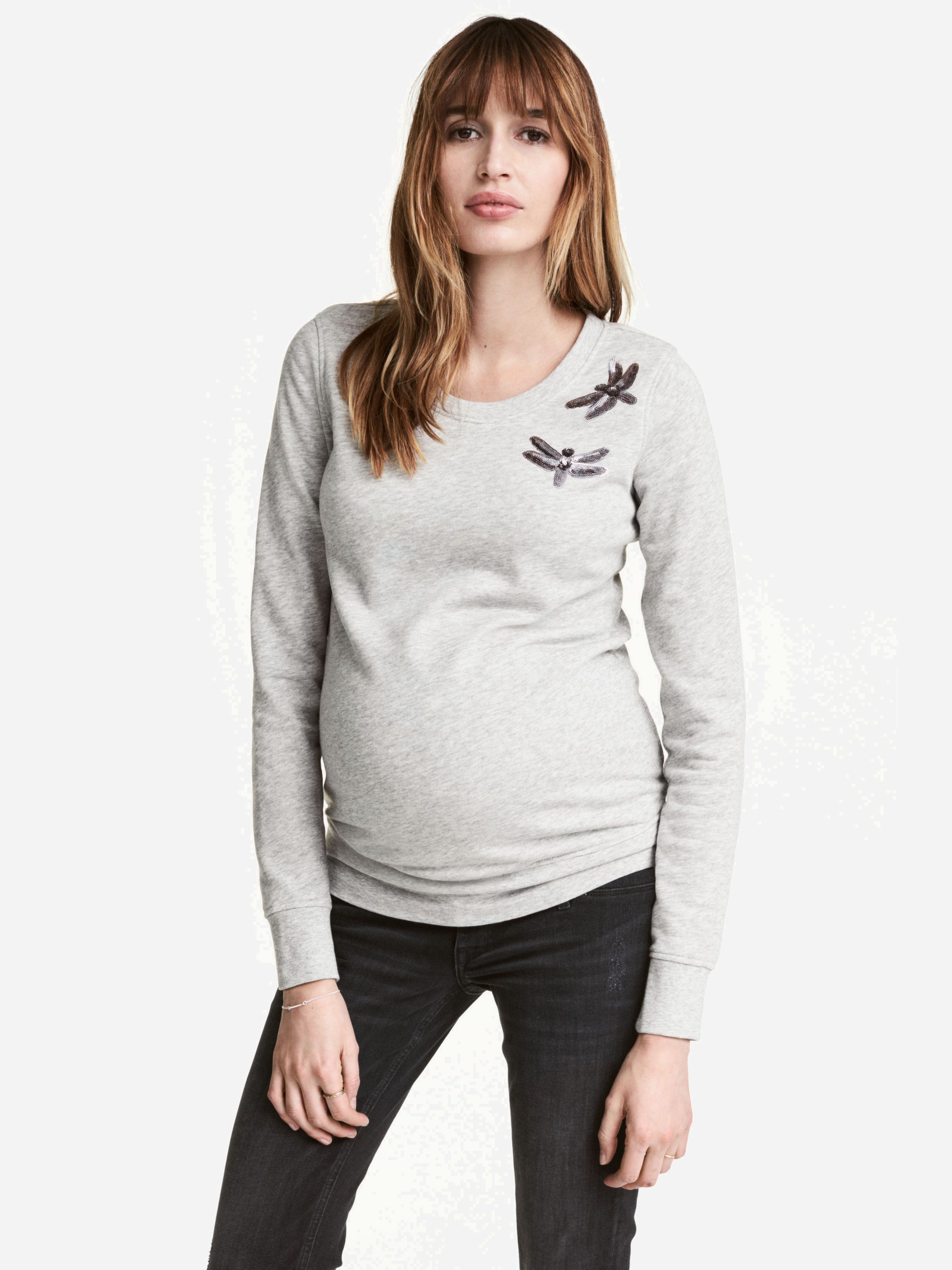 

Свитшот для беременных H&M 4276265-AAQS S Серый