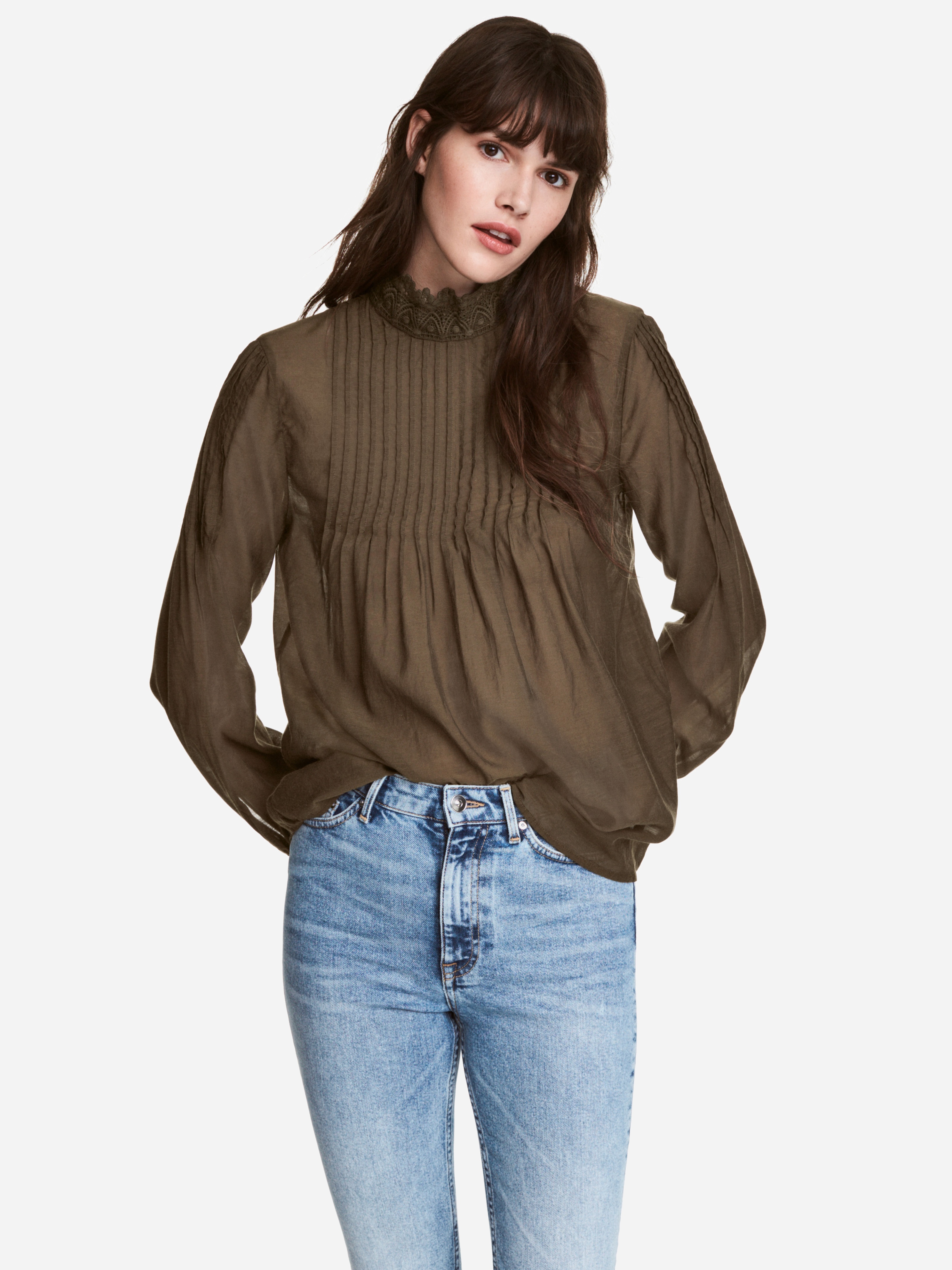

Блузка H&M 5198536-ACYC 44 Хаки