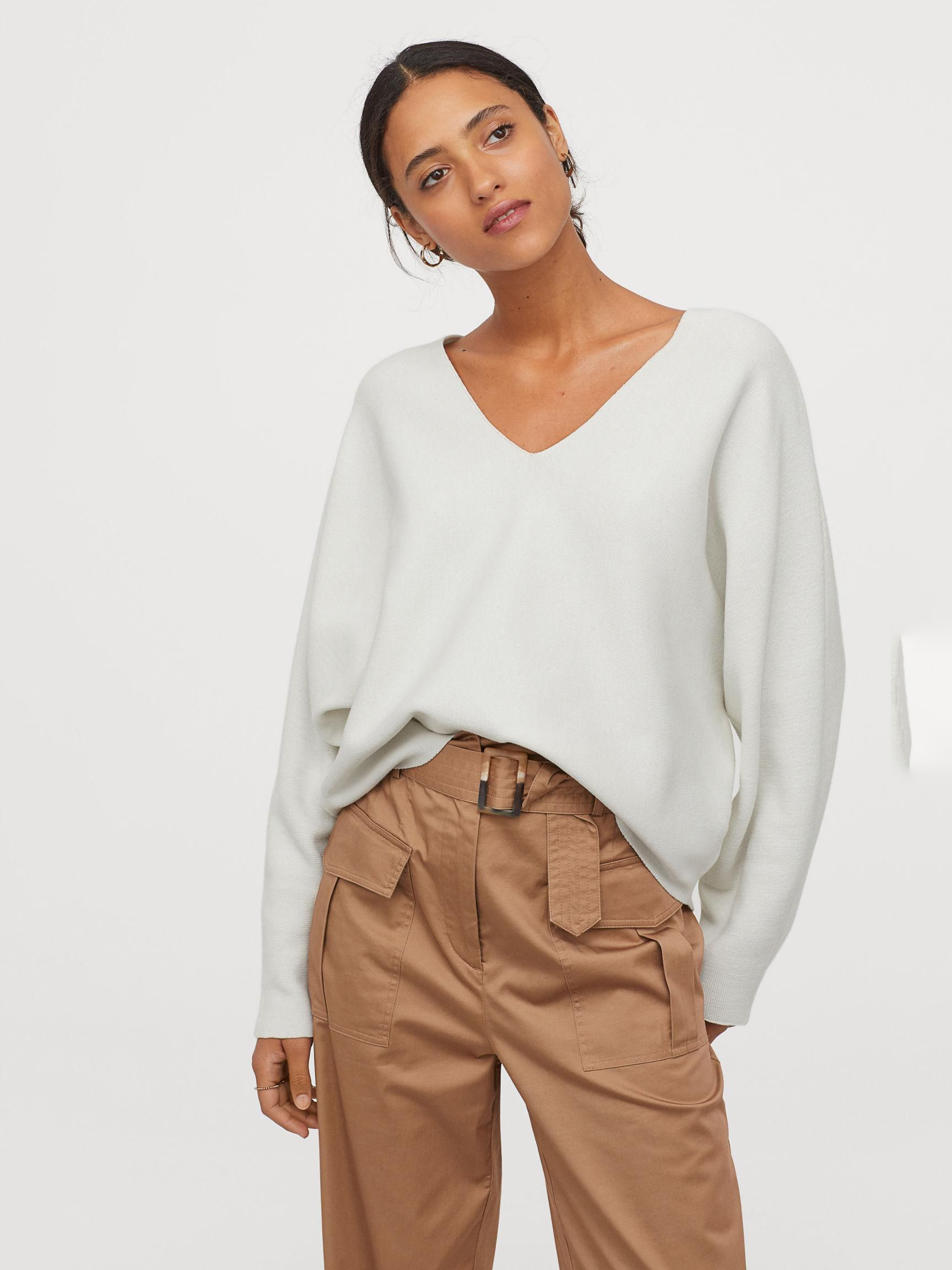 

Пуловер H&M 7945380-ACTS L Белый