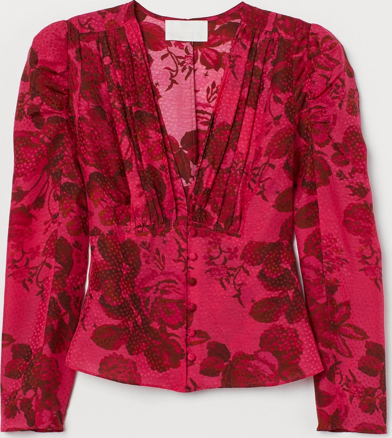 

Блузка H&M 8077390-ADXO 42 Малиновая