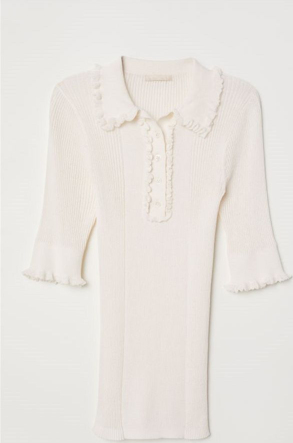 

Поло H&M 6772998-ABAK 40 Молочное