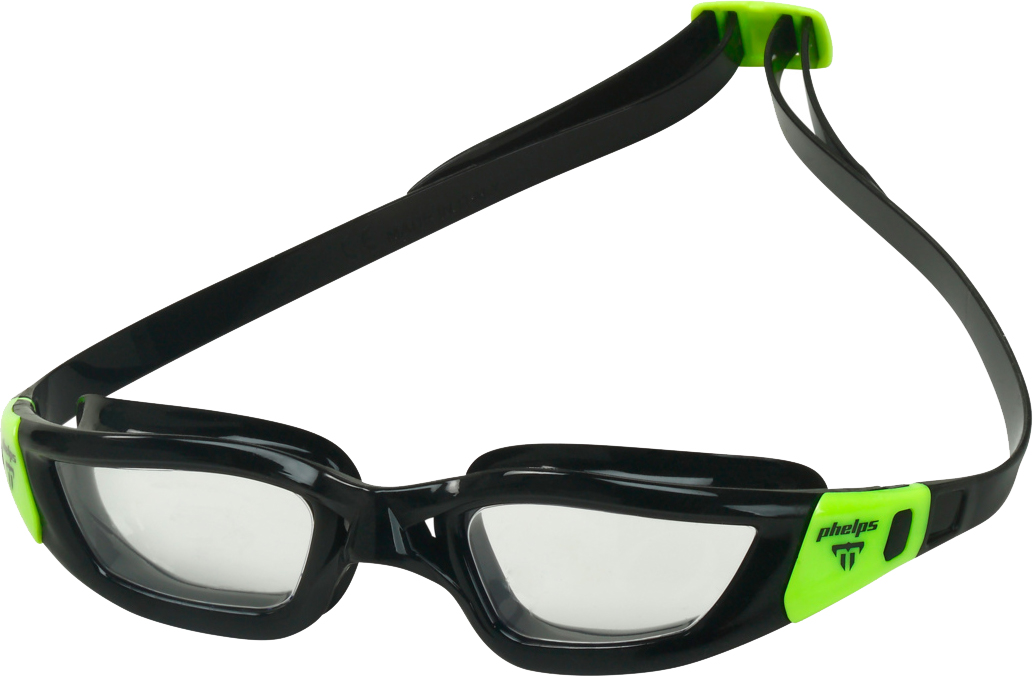 

Очки для плавания Phelps TIBURON Clear Lens Black/Lime (189290)