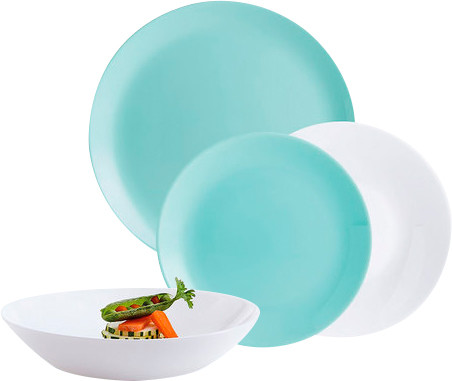 

Сервиз столовый Luminarc Diwali Light Turquoise White P5912 18 предметов