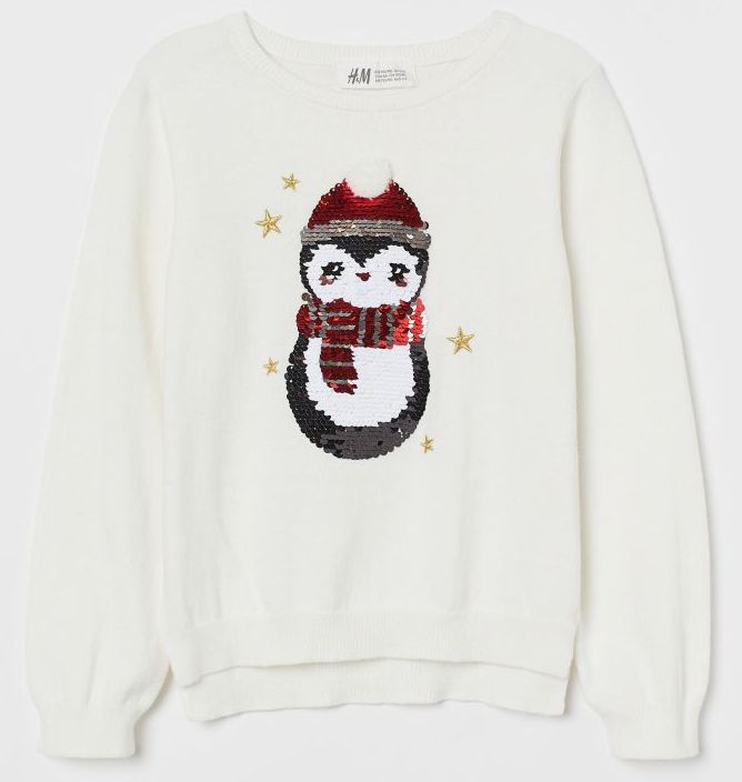 

Джемпер H&M 0739889 122-128 см Белый