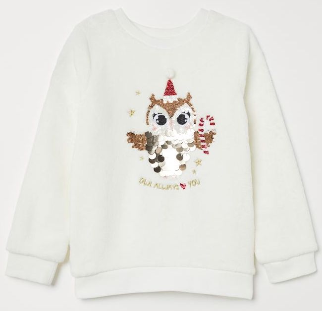

Свитшот H&M 0749101 NY 110-116 см Белый