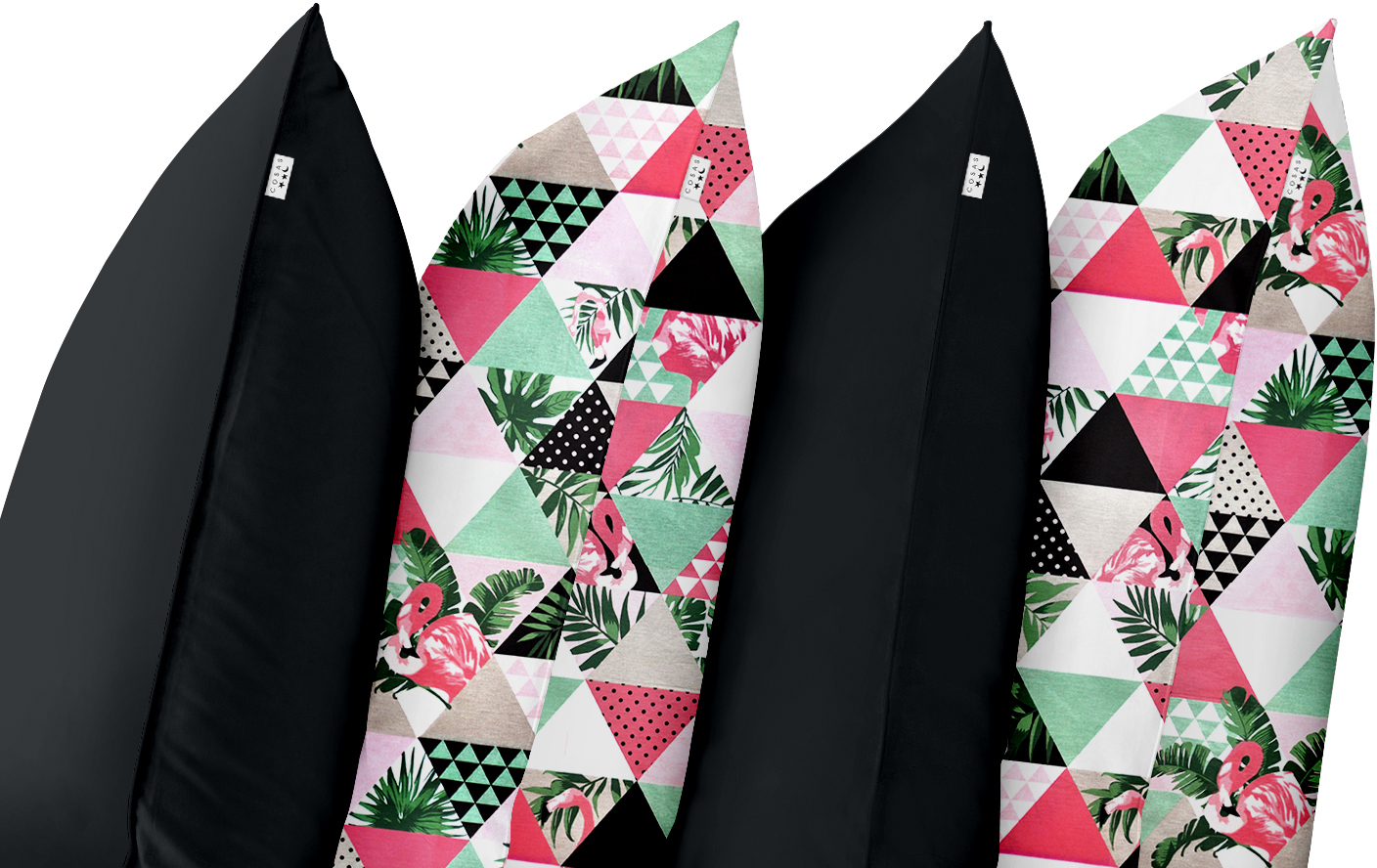 

Набор наволочек Cosas Set4Pillow Black ColorTrio 50х70 4 шт
