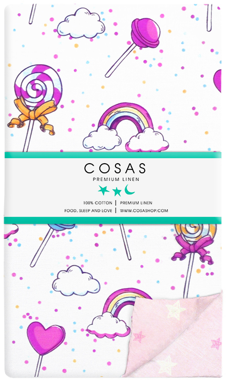 

Пододеяльник Cosas Lollipops Rainbow Stars 200х220