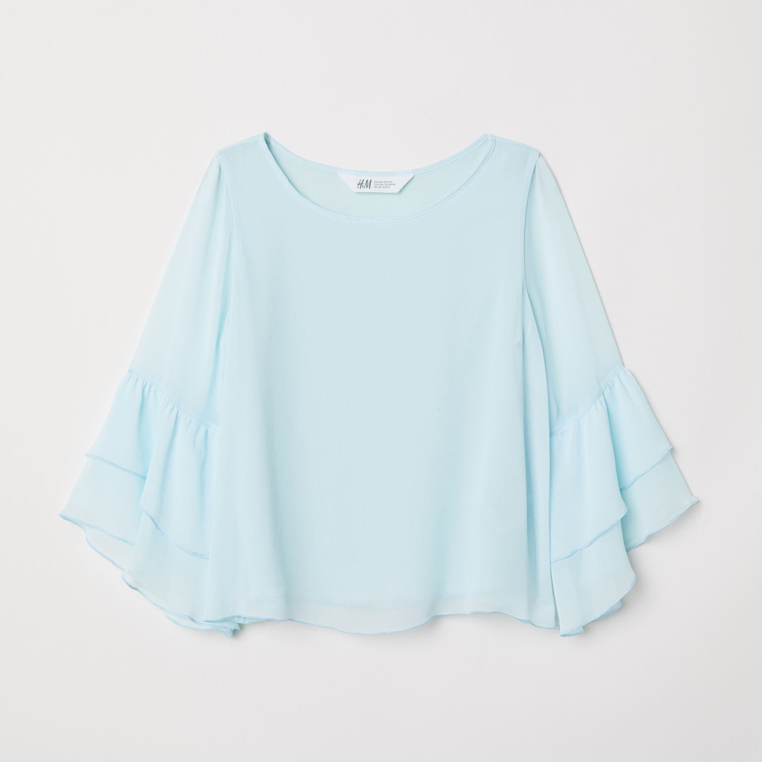 

Блузка H&M 2511-6638308 152 см Светло-бирюзовая