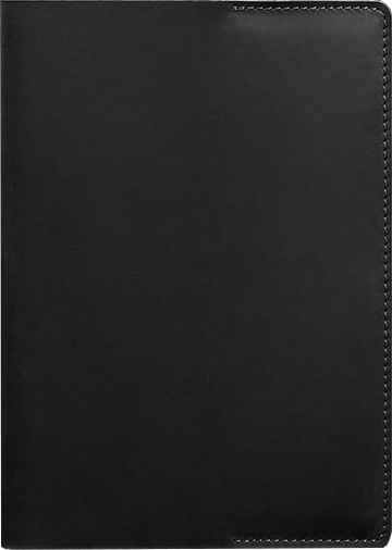 

Обложка для блокнота BlankNote Crazy Horse 6.0 mini Кожаная Черная 22.5 х 14.5 cм (BN-SB-6-g-kr-mini)