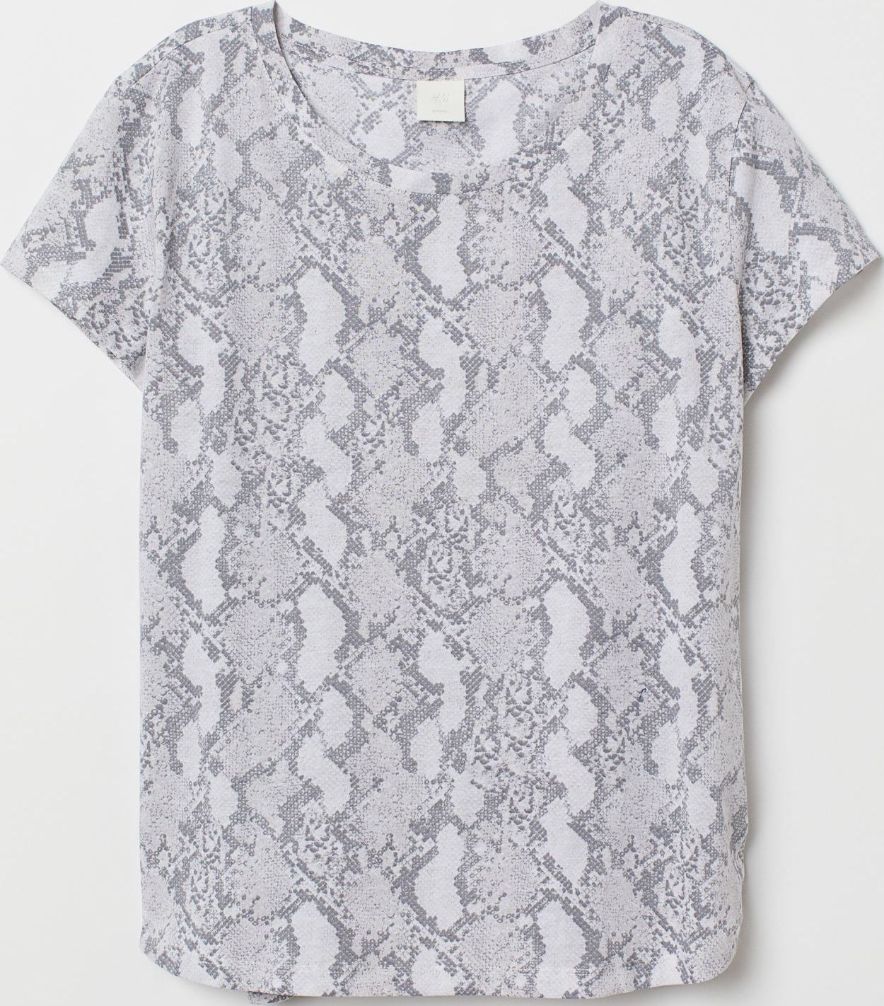 

Футболка H&M 3011-6107768 XS Белая в узор
