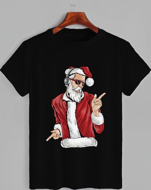 Акція на Футболка жіноча JHK Santa And Music TSRLCMF-BK/NG 2XL Чорна від Rozetka