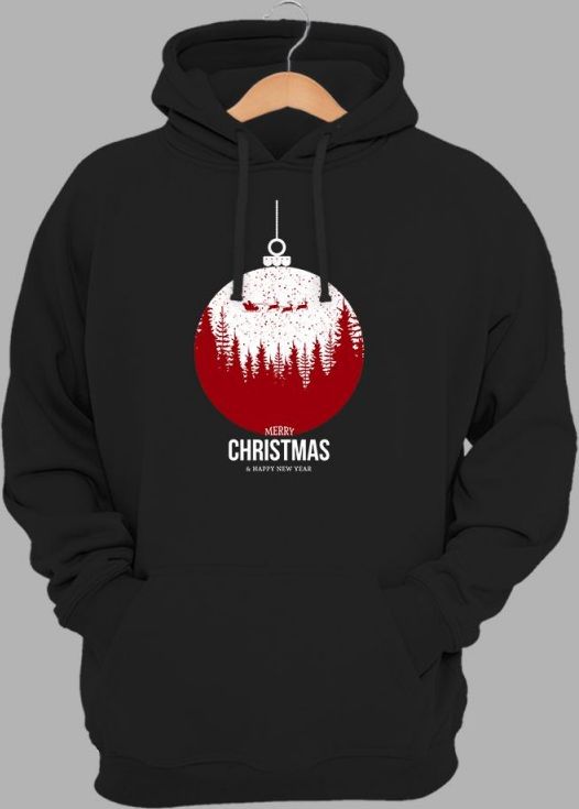 

Худи с новогодним принтом JHK Merry Christmas 2021 SWRAKNG-BK/NG XXL Черное