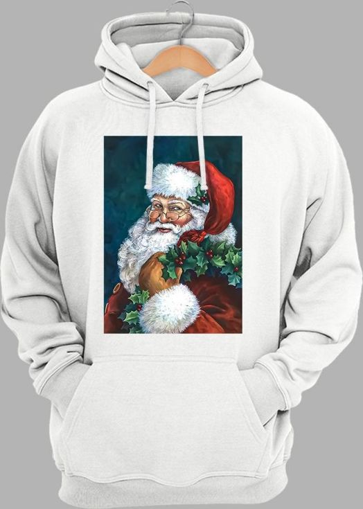 

Худи с новогодним принтом JHK Santa Claus SWRAKNG-WH/NG XXL Белое