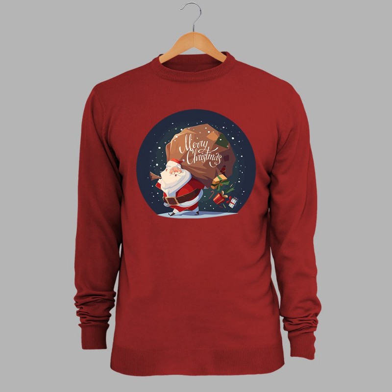

Свитшот с новогодним принтом JHK Santa With Gifts SWRA290-RD/NG  Красный, Свитшот с новогодним принтом JHK Santa With Gifts SWRA290-RD/NG S Красный