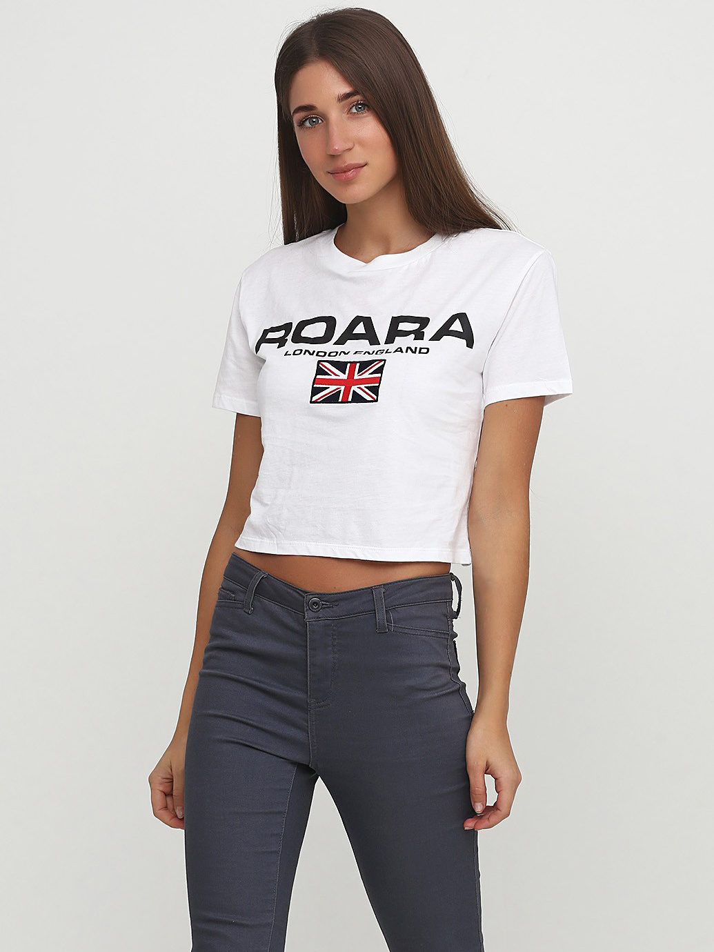 

Футболка H& 0636779_roara_02  Белая, Футболка H&M 0636779_roara_02 M Белая