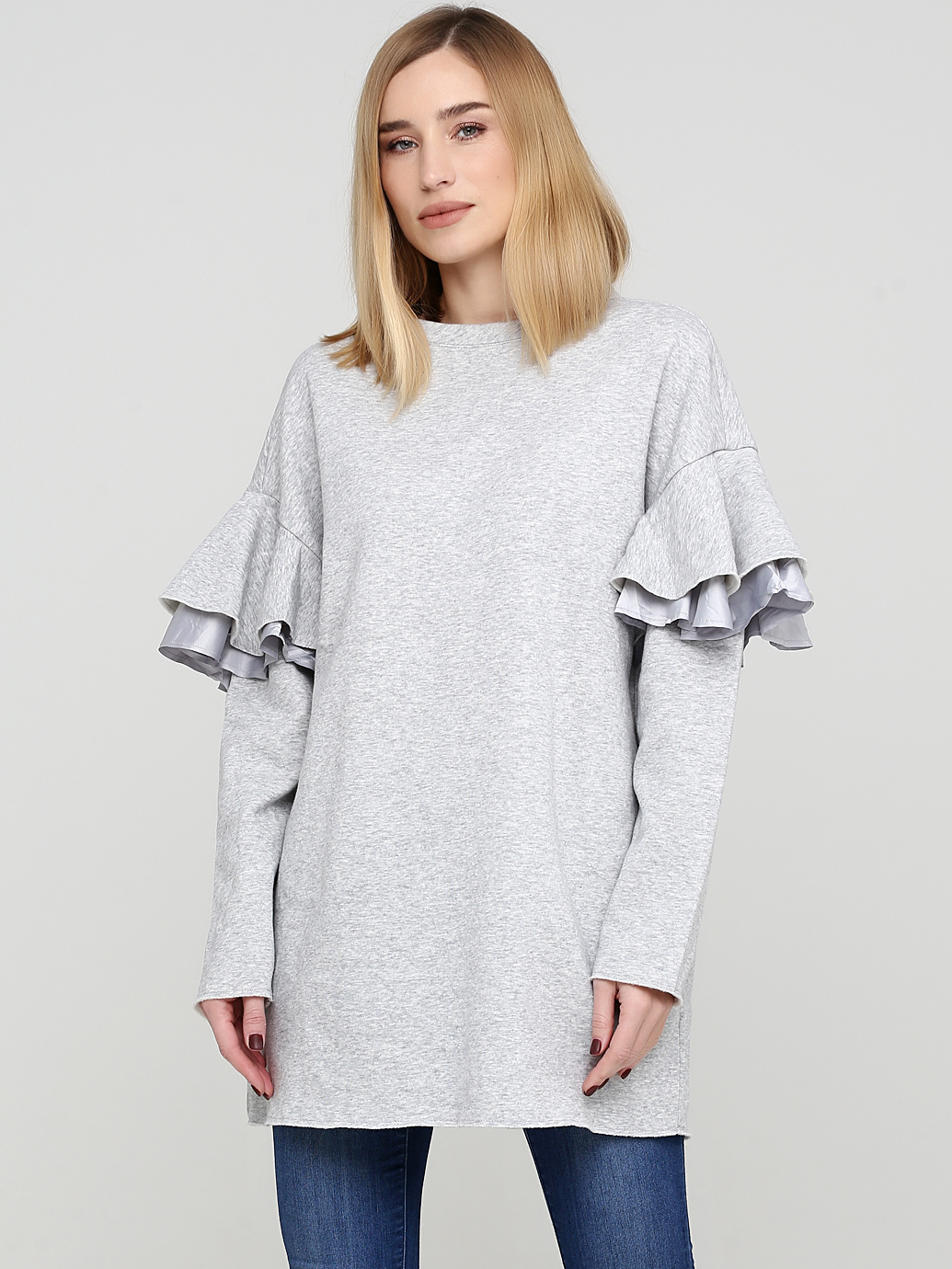 

Свитшот H& 0583030_сер_02  Серый, Свитшот H&M 0583030_сер_02 M Серый