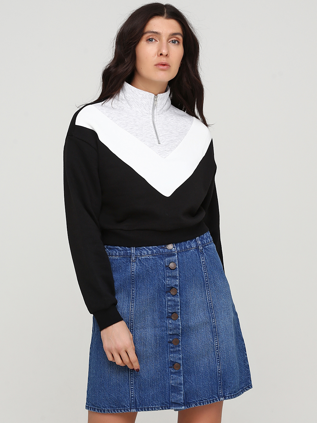 

Толстовка H&M 816587 S Черная с белым