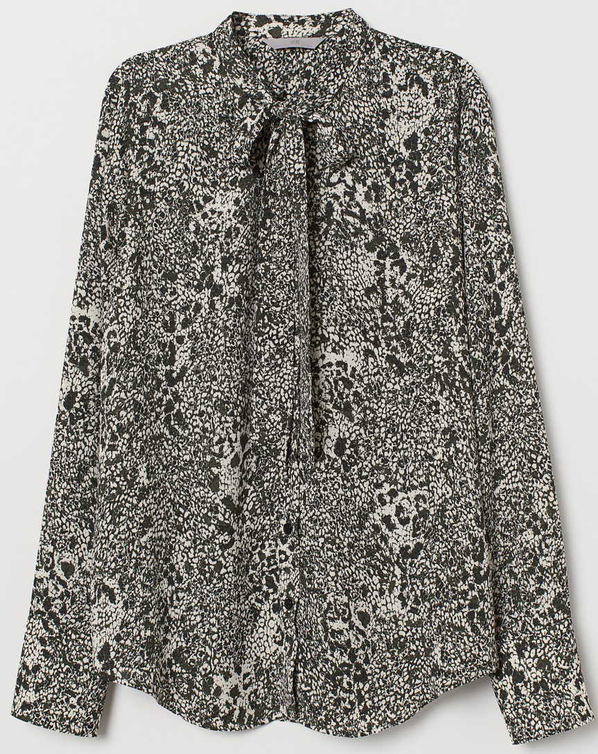 

Блузка H&M 0729936_бел.уз 36 Зеленая