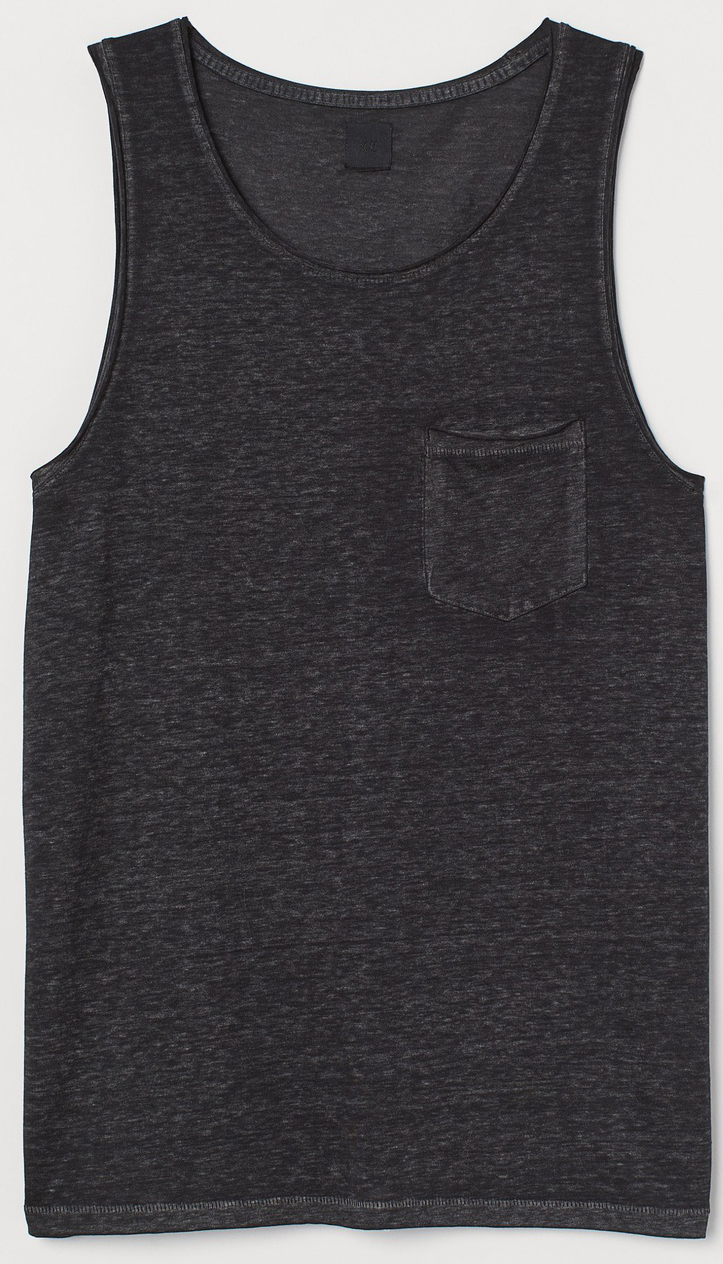 

Майка H&M 0392269_меланж XS Черная