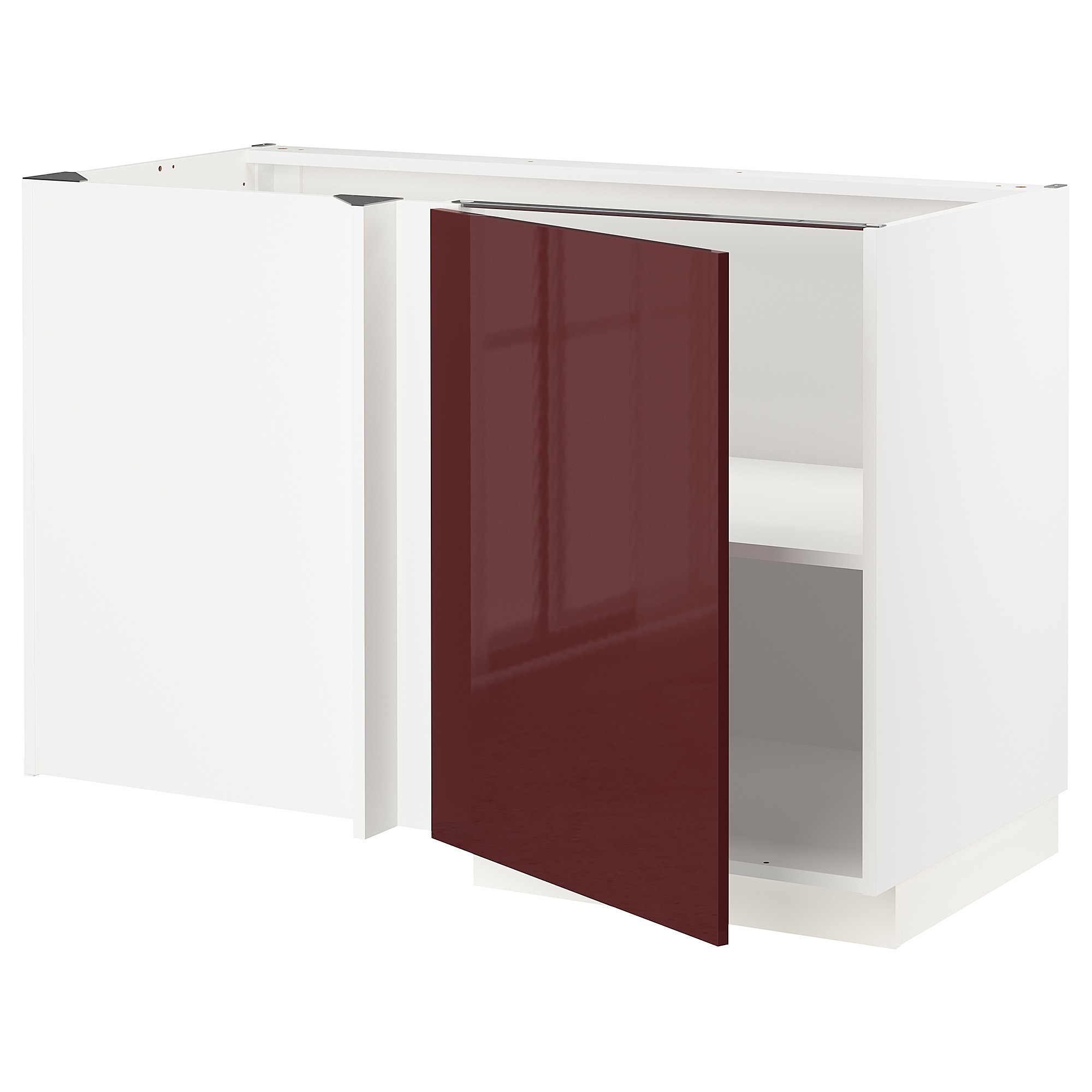 

Угловой напольный шкаф с полкой IKEA МЕТОД белый калларп 793.269.15