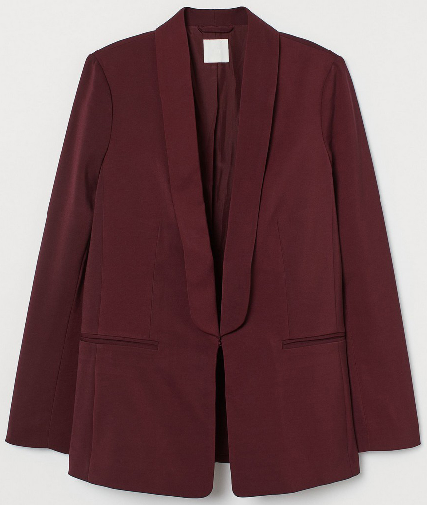 

Жакет H&M 0807055_борд 44 Бордовый