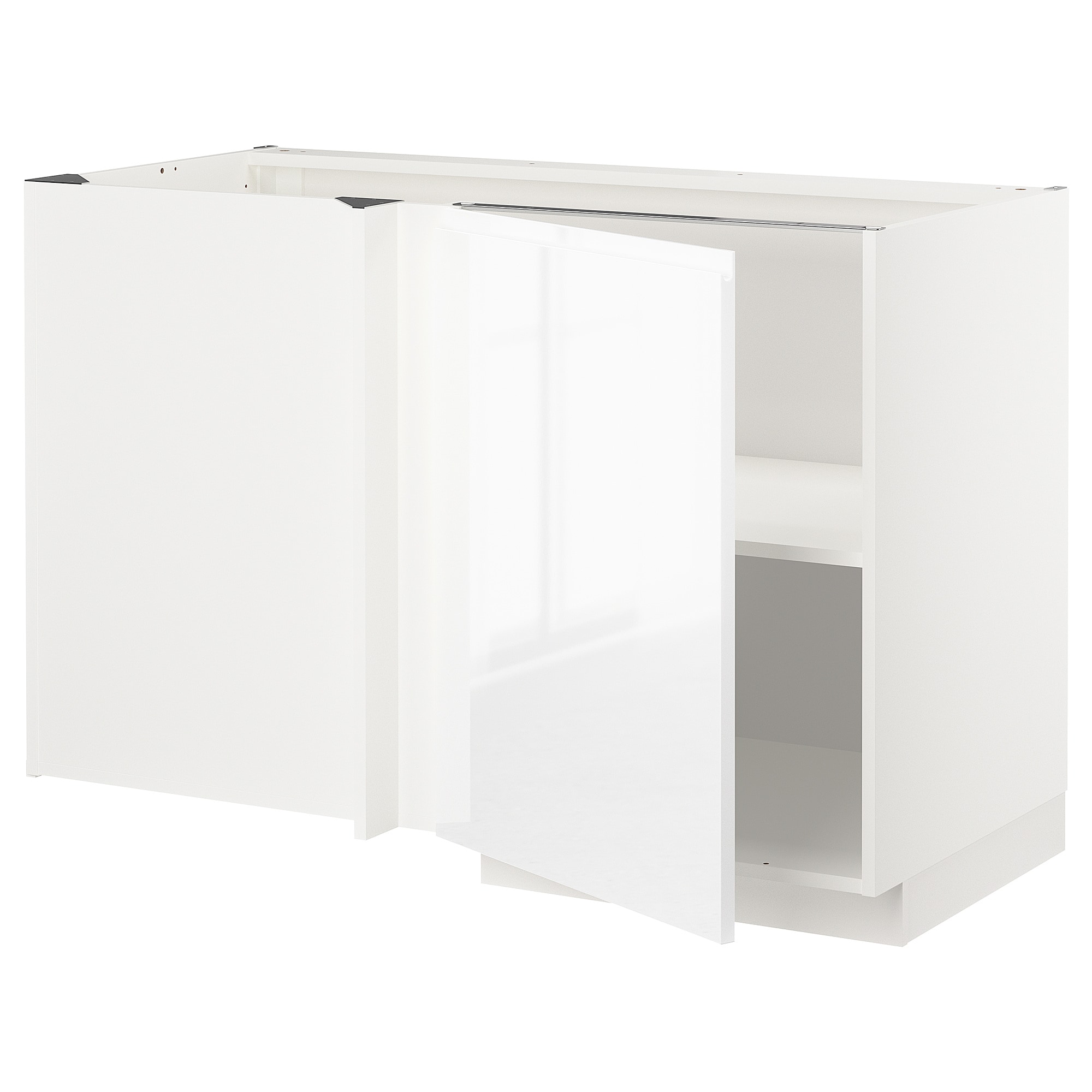 

Угловой напольный шкаф с полкой IKEA МЕТОД белый 493.778.93