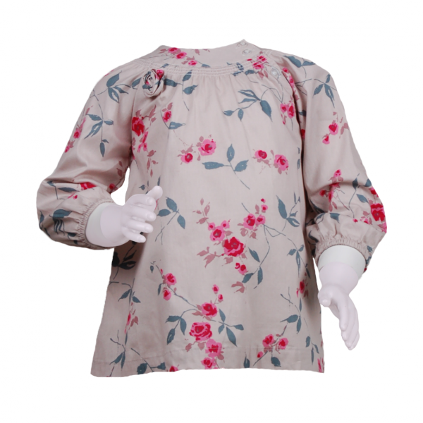 

Туника с пуговицами на воротнике для девочки 3 года (98 см) O 30144-flowers разноцветный цвет