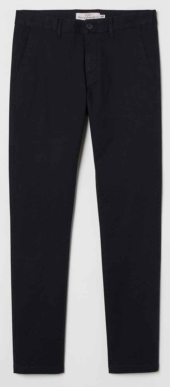 

Брюки H&M 0491912_чорн.пугов_01 W33 Черные