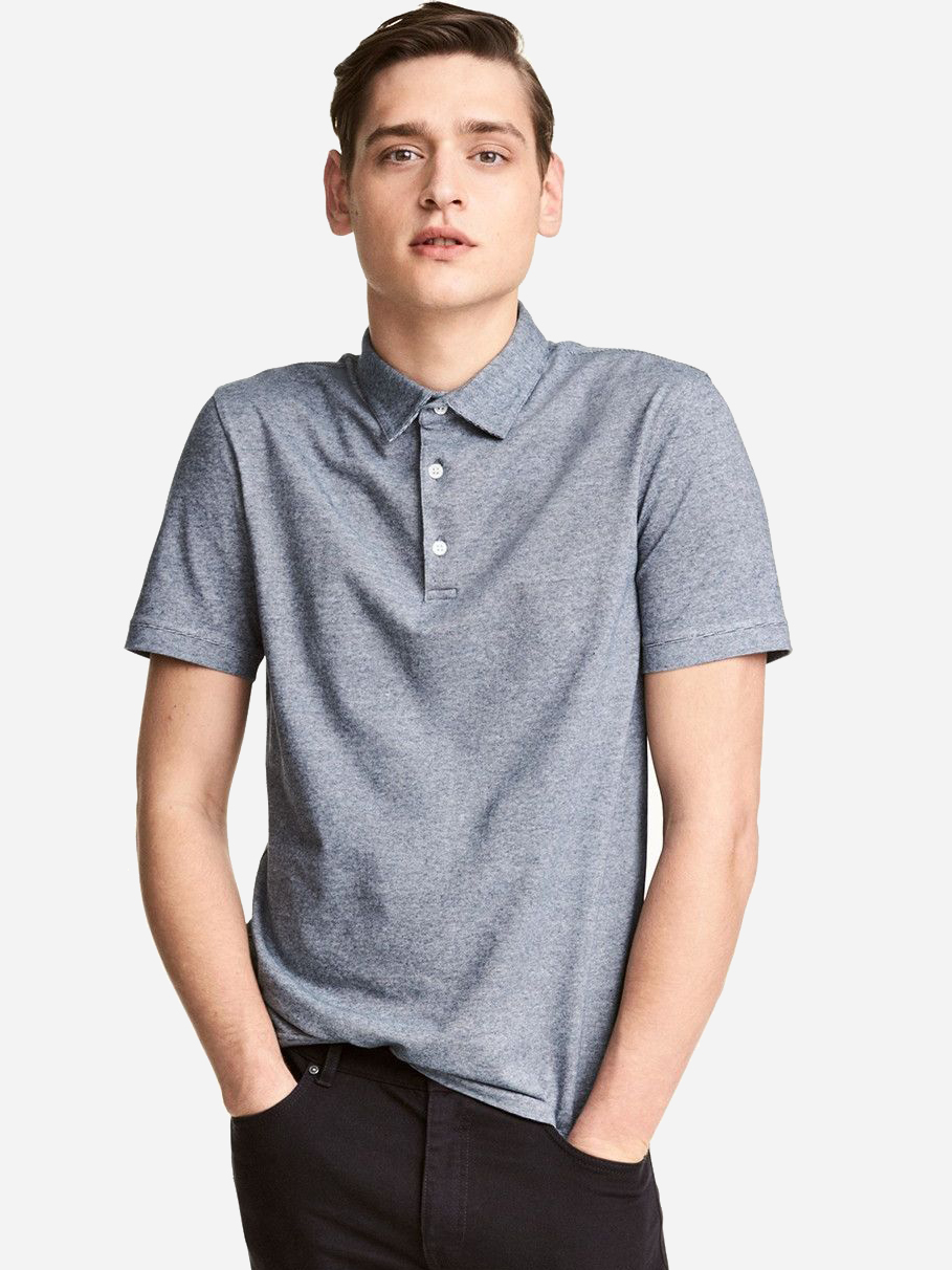

Поло H&M 0468345 L Серое
