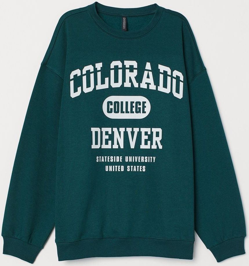 

Свитшот H&M 0762261 XS Темно-зеленый