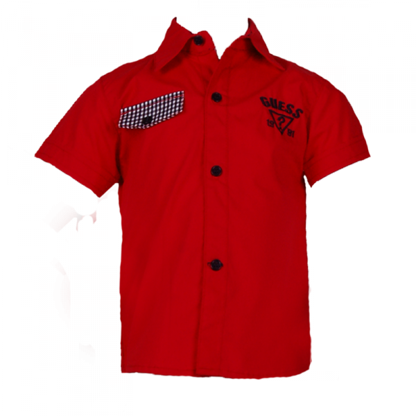 

Рубашка с карманом клетку 1 год (76 см) Gs 30017-red красный цвет
