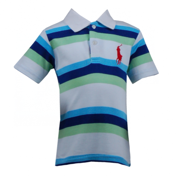 

Футболка в полоску для мальчика 5 лет (110 см) RL 40062-green-blue зеленый цвет