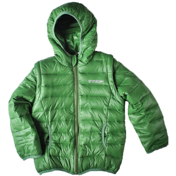 

Куртка с рукавами на молнии 9 лет (134 см) O 10085-green зеленый цвет
