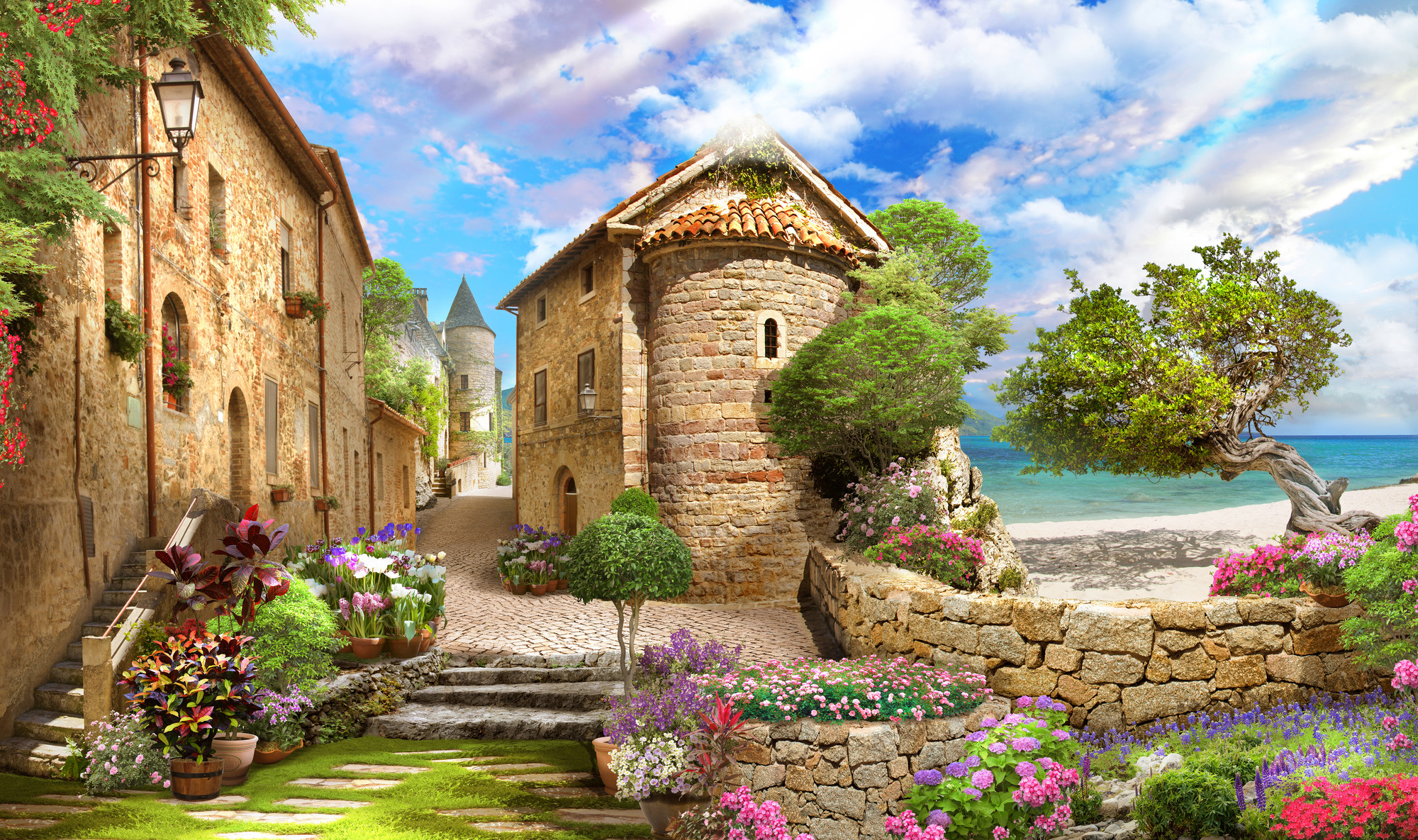 

Фотообои Архитектура 'Улочка' (4956) , Кожа