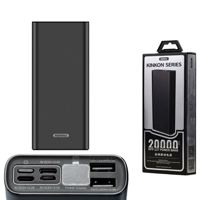 

Power Bank Remax Kinkon RPP-137 20000 mAh черный