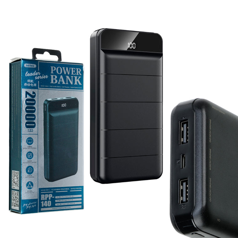 

Power Bank Remax Leader RPP-140 20000 mAh черный