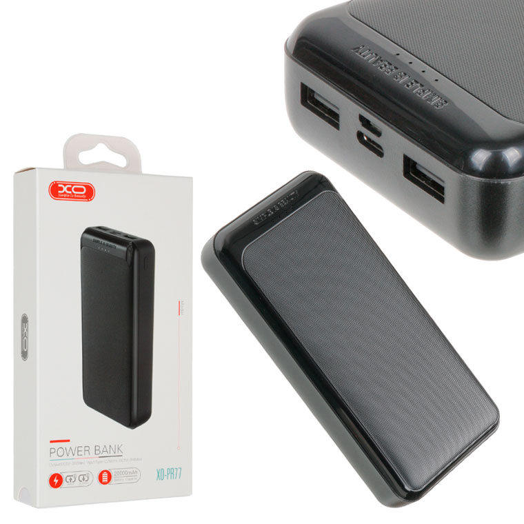 

Power Bank XO PR77 20000 mAh черный