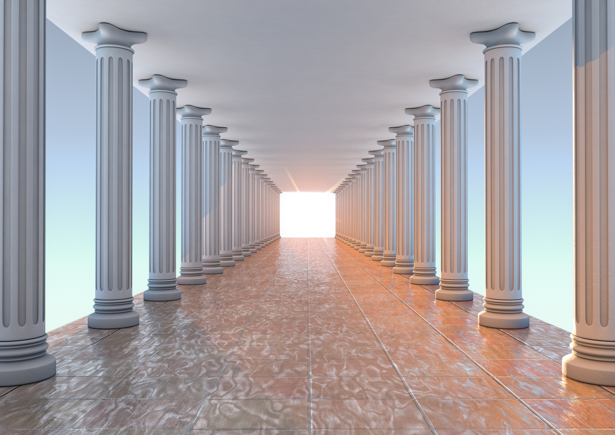 

Фотообои 3D 'Коридор с колоннами' (4574) , Деко