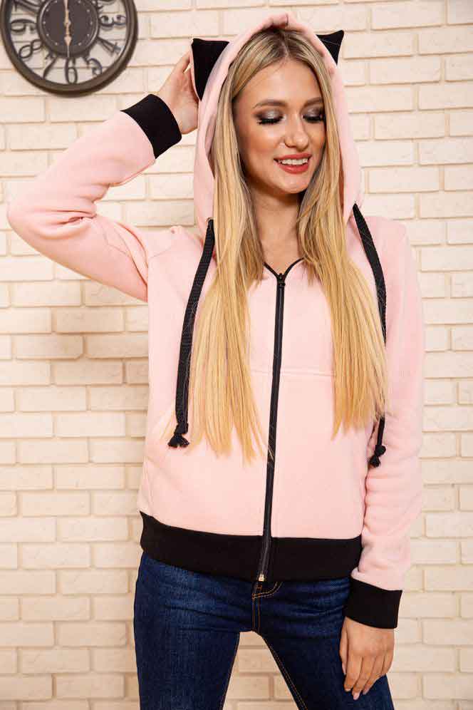 

Толстовка женская 102R126 цвет Персиковый XL-XXL