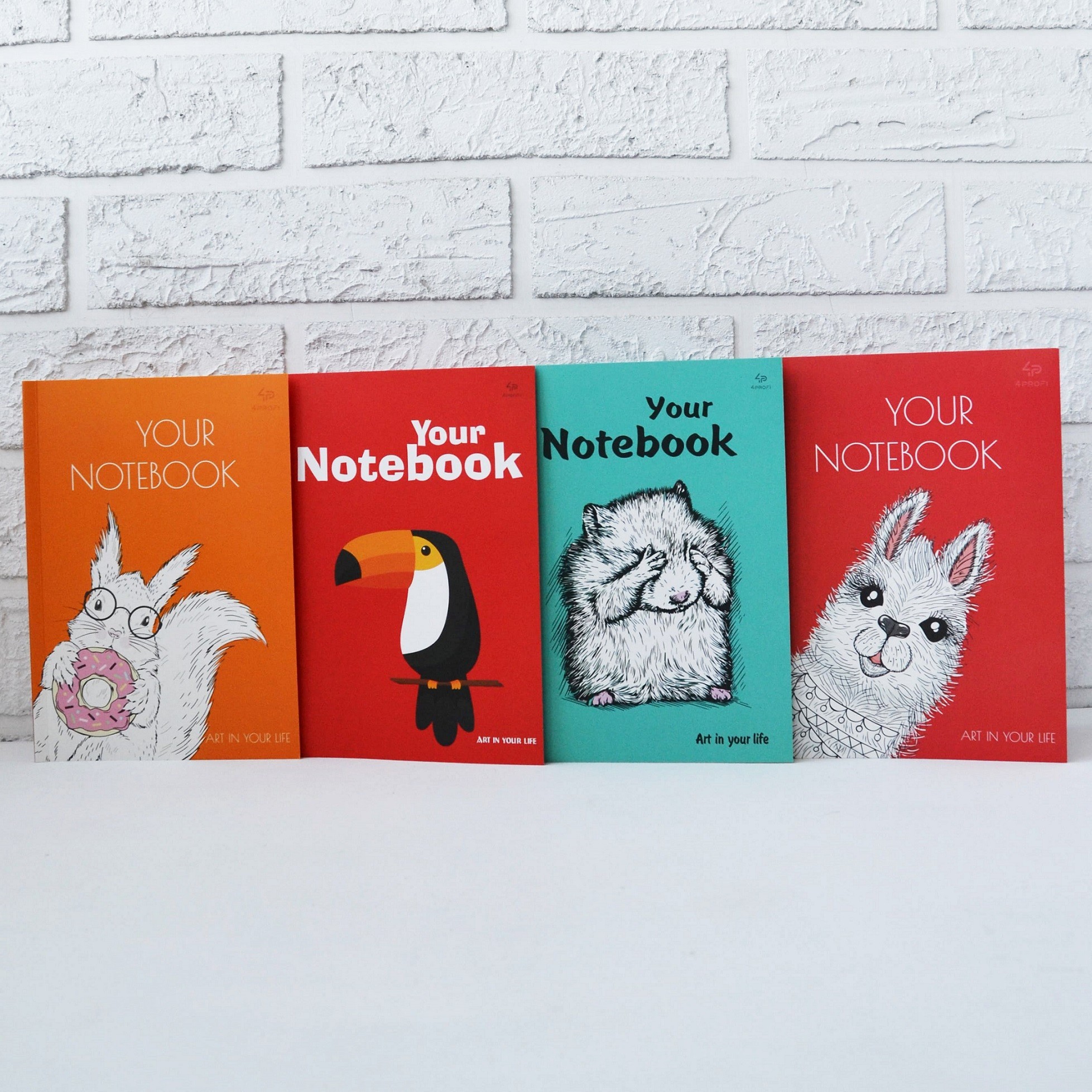 

Набор блокнотов 4Profi Artbook Animals 3 А5 формат 64 листа