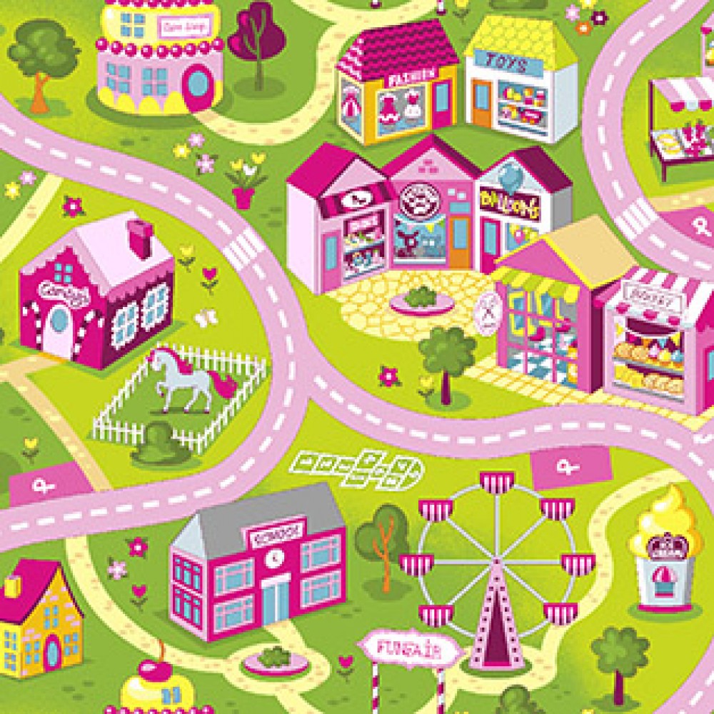 

Ковер Associated weavers SWEET TOWN SWEET TOWN 26 3x2 розовый