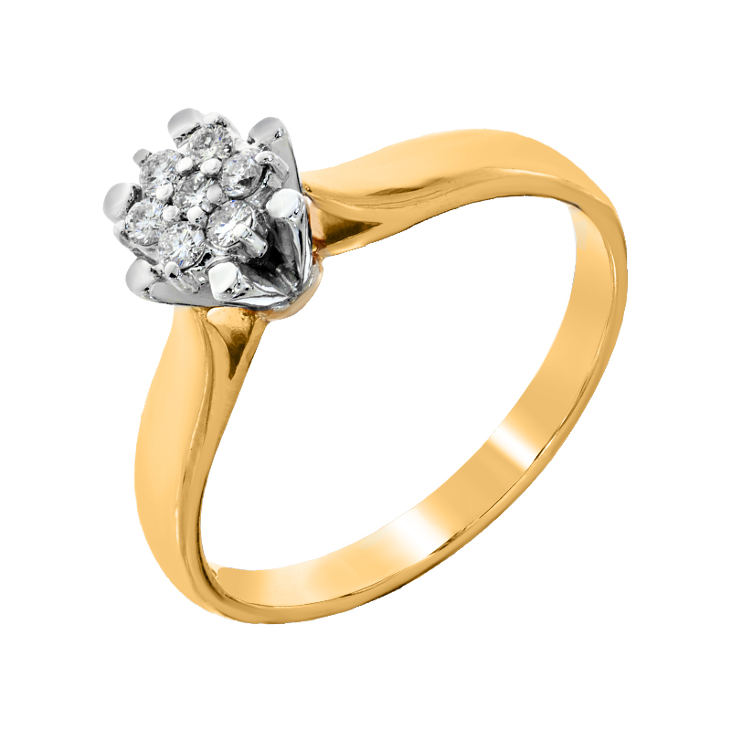 

Кольцо помолвочное Diamant к2490 19.0