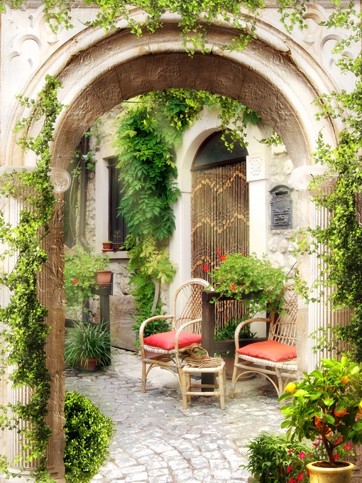 

Фотообои Фрески 'Дворик' (2472) , Деко