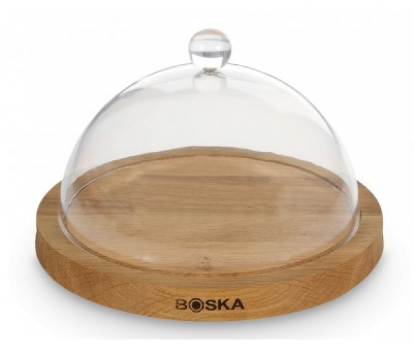 

Блюдо для сиру з кришкою 25см (дуб, пластик) BOSKA BSK859002