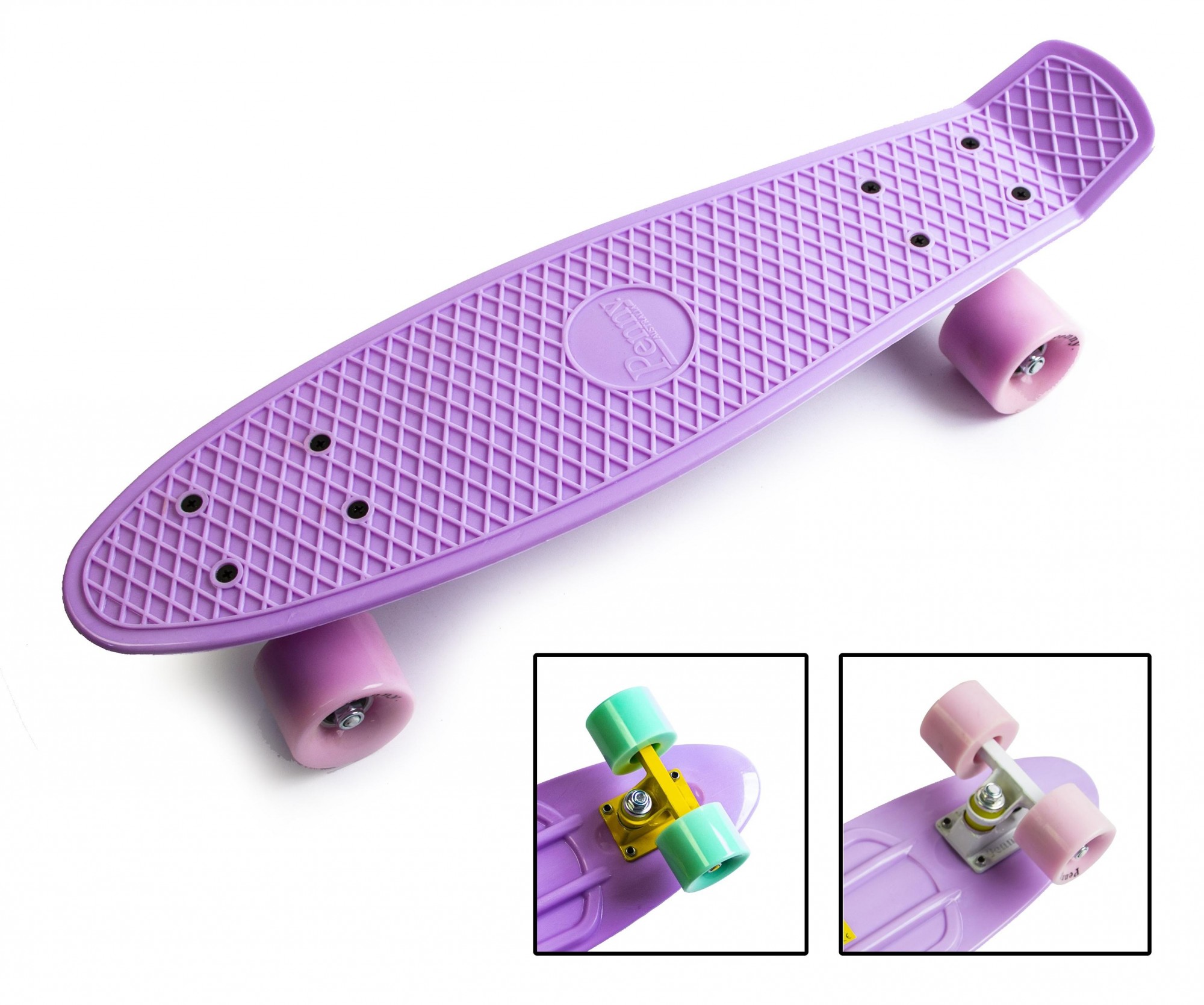 

Скейтборд Penny Board "PASTEL SERIES" лиловый цвет, матовые колеса