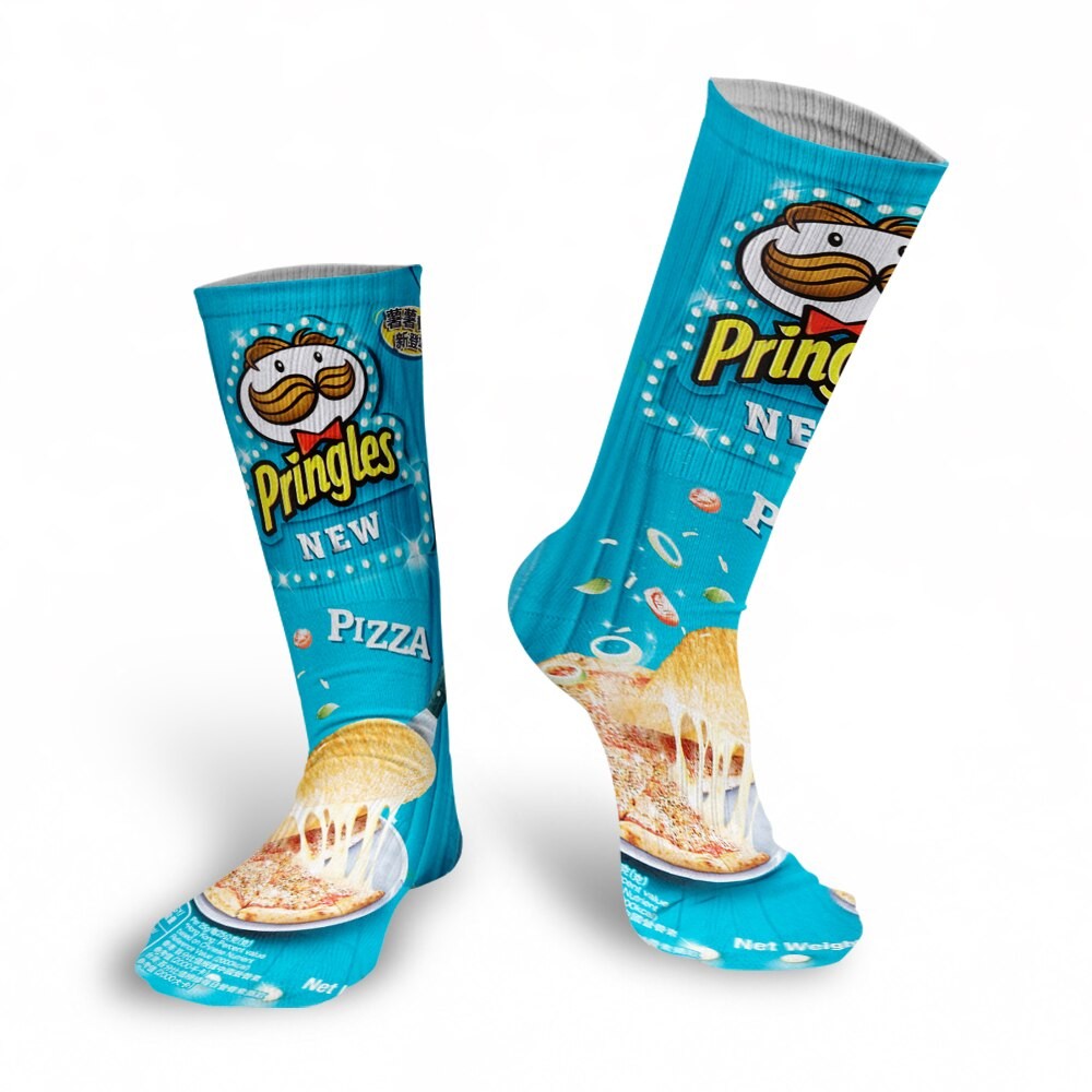 

Носки Pringles в стиле пачки от чипсов